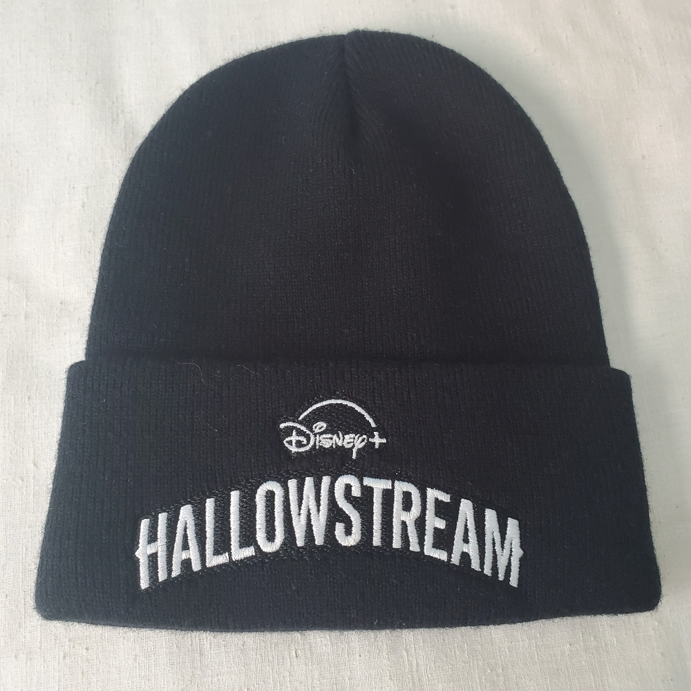 Disney+ Hallowstream Spellout Drive-in Event Apollo Black Beanie Promo Unisex